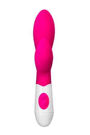 Вибратор с клиторальным стимулятором TOYFA A-Toys  LILU, силикон, розовый, 20 см