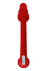 Двусторонний вибратор Black & Red by Toyfa, силикон, красный, 35 см