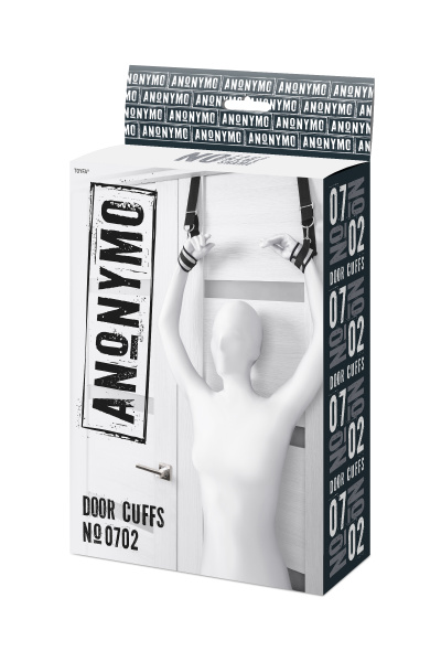 Фиксаторы для рук Anonymo, полиэстер, серебристые, 23 см